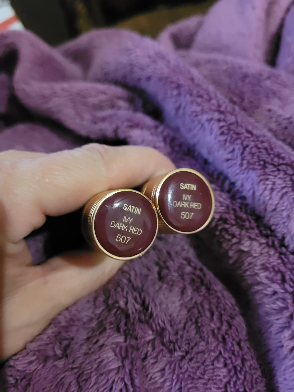Gucci Satin Lipstick - Dark Red (507) Tester BNWOB ×2